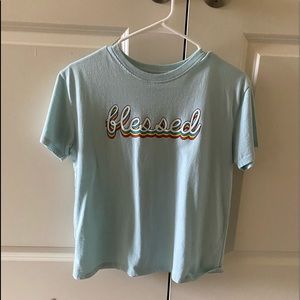Blessed graphic t shirt with cute colors